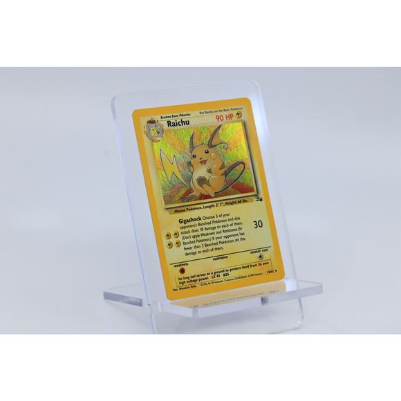1999 Pokemon Fossil #14 Raichu Holo PSA 7 - Picture 3 of 3